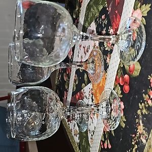 Mint condition Libby Chivalry pebblle goblets